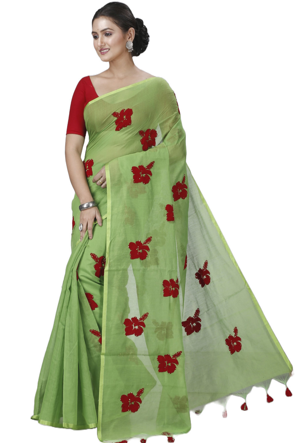 Buy Light Green Sarees Online In India At Best Price Offers | Tata CLiQ