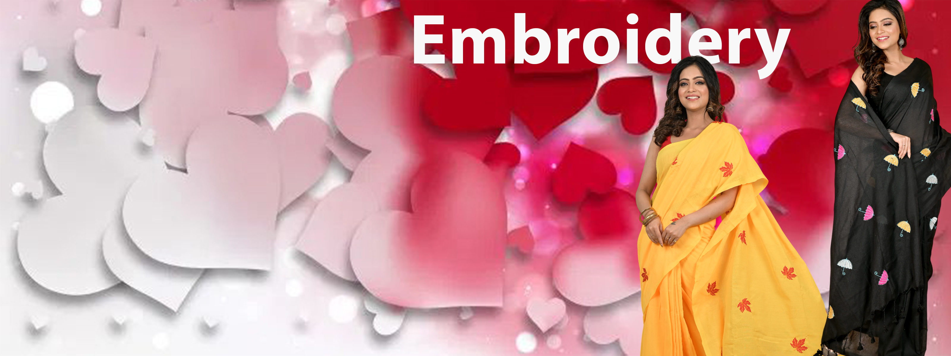 Embroidery Handloom saree