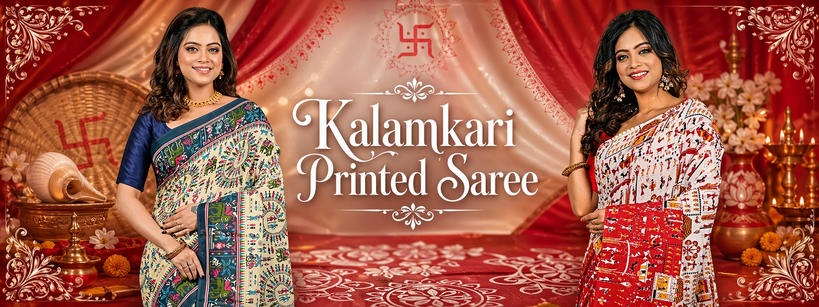 Kalamkari Printed Saree