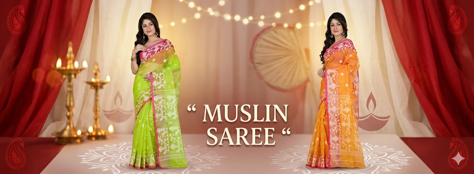 Muslin saree