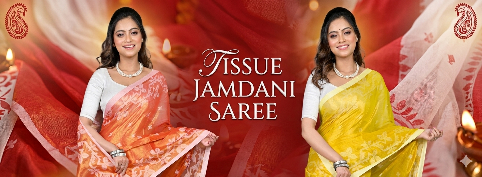 Tissue Jamdani Saree