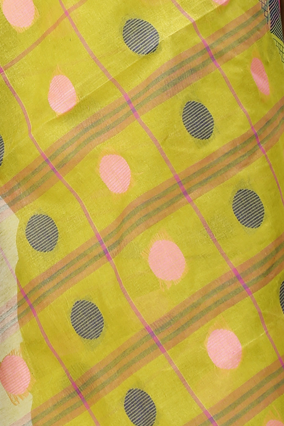 Dark Yellow Pure Cotton Rebeka Tant Saree (1006)