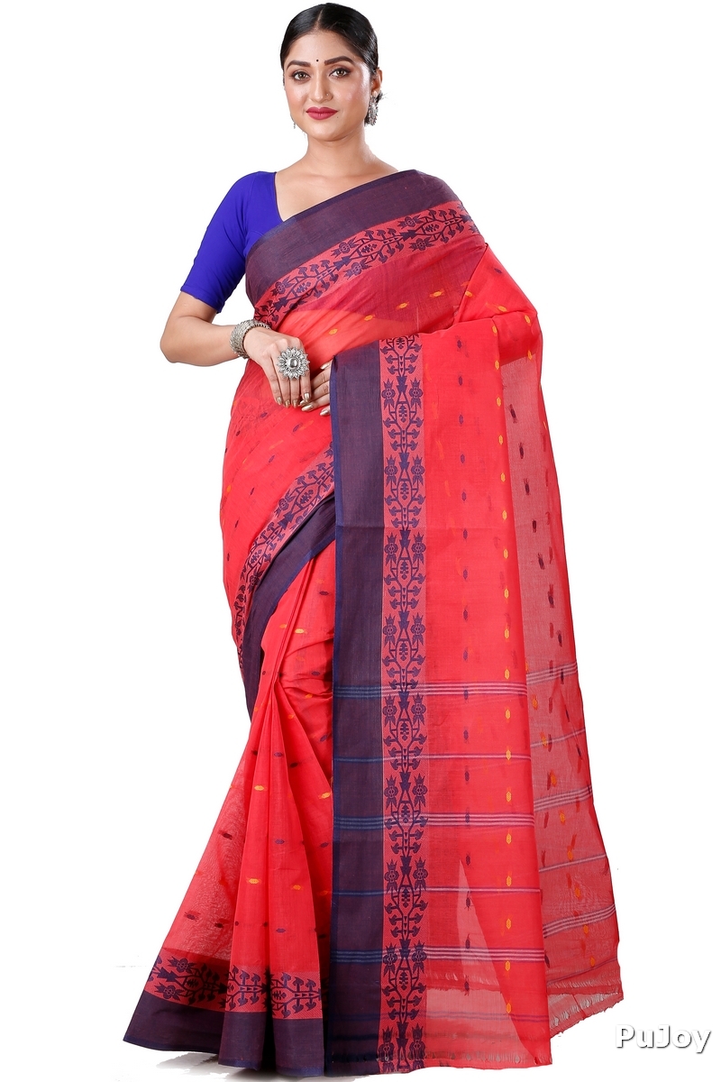 Maroon Pure Cotton Apurva Tant Saree (1060)