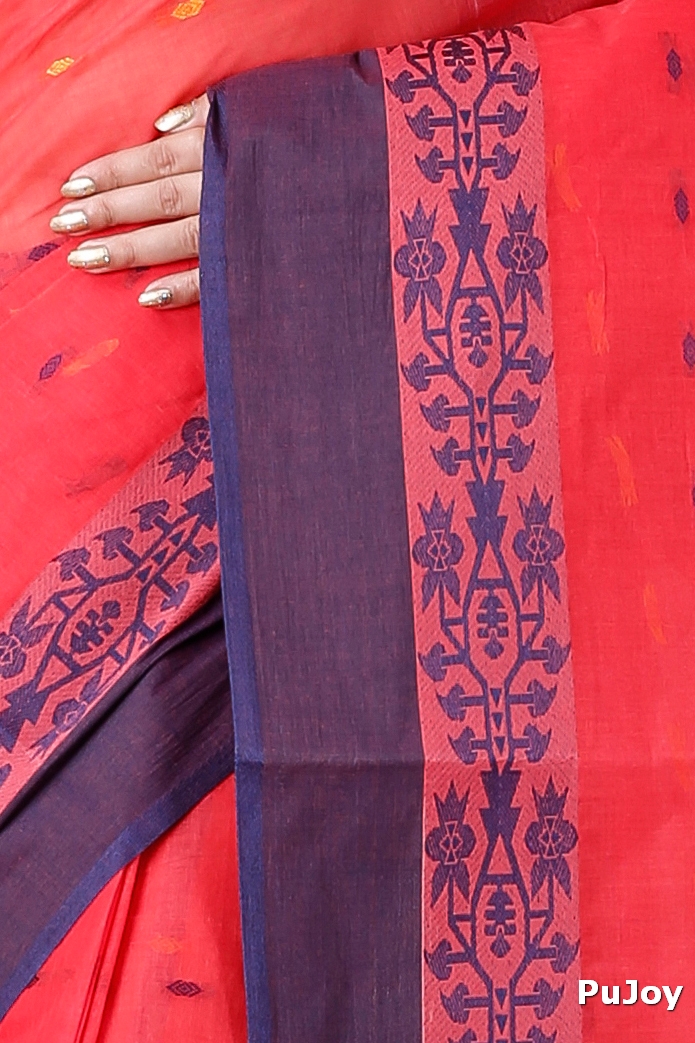 Maroon Pure Cotton Apurva Tant Saree (1060)