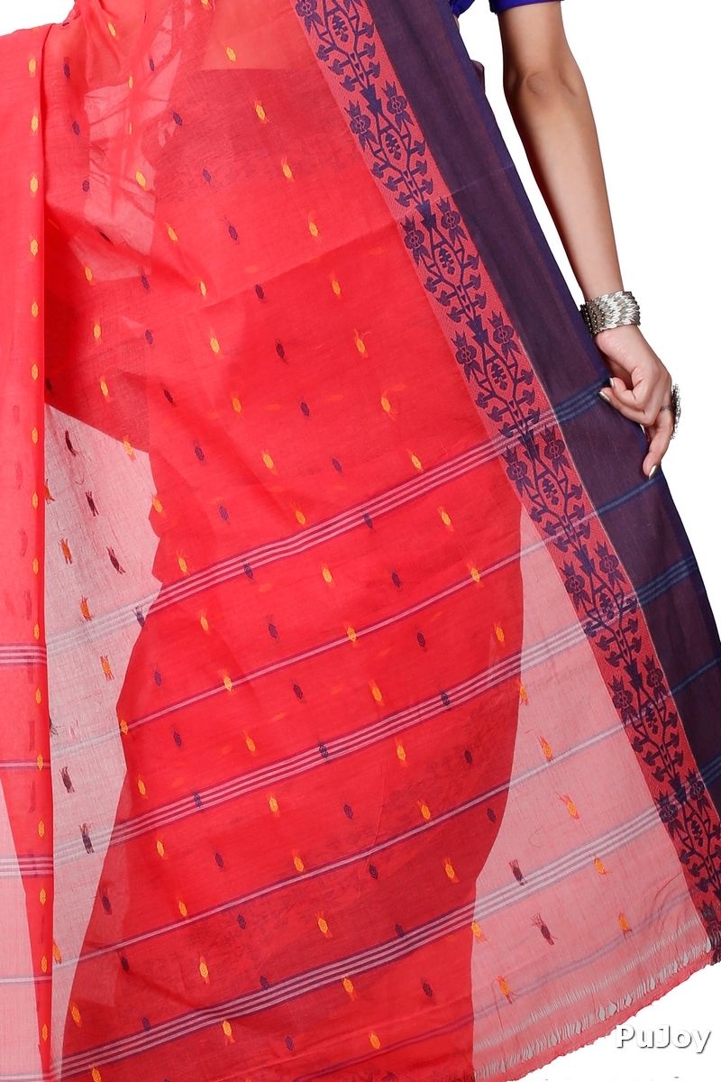 Maroon Pure Cotton Apurva Tant Saree (1060)