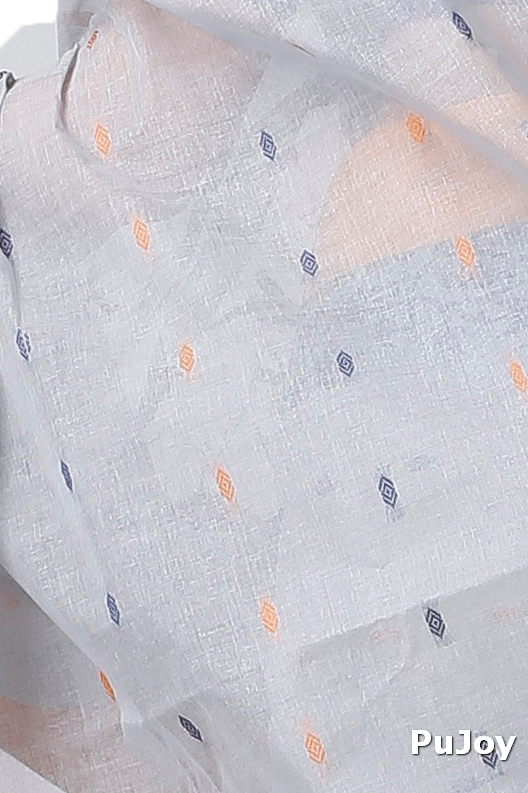 Grey Pure Cotton Apurva Tant Saree (1063)
