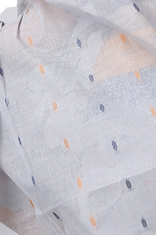 Grey Pure Cotton Apurva Tant Saree (1063)