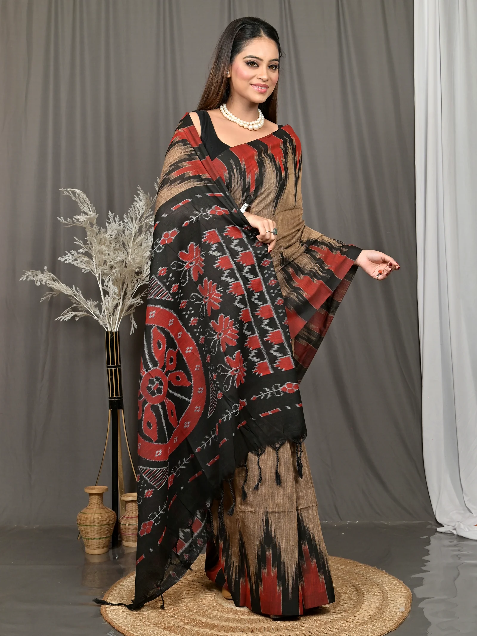 Multi-Coloured Cotton Soupur Kotki Saree  (108)