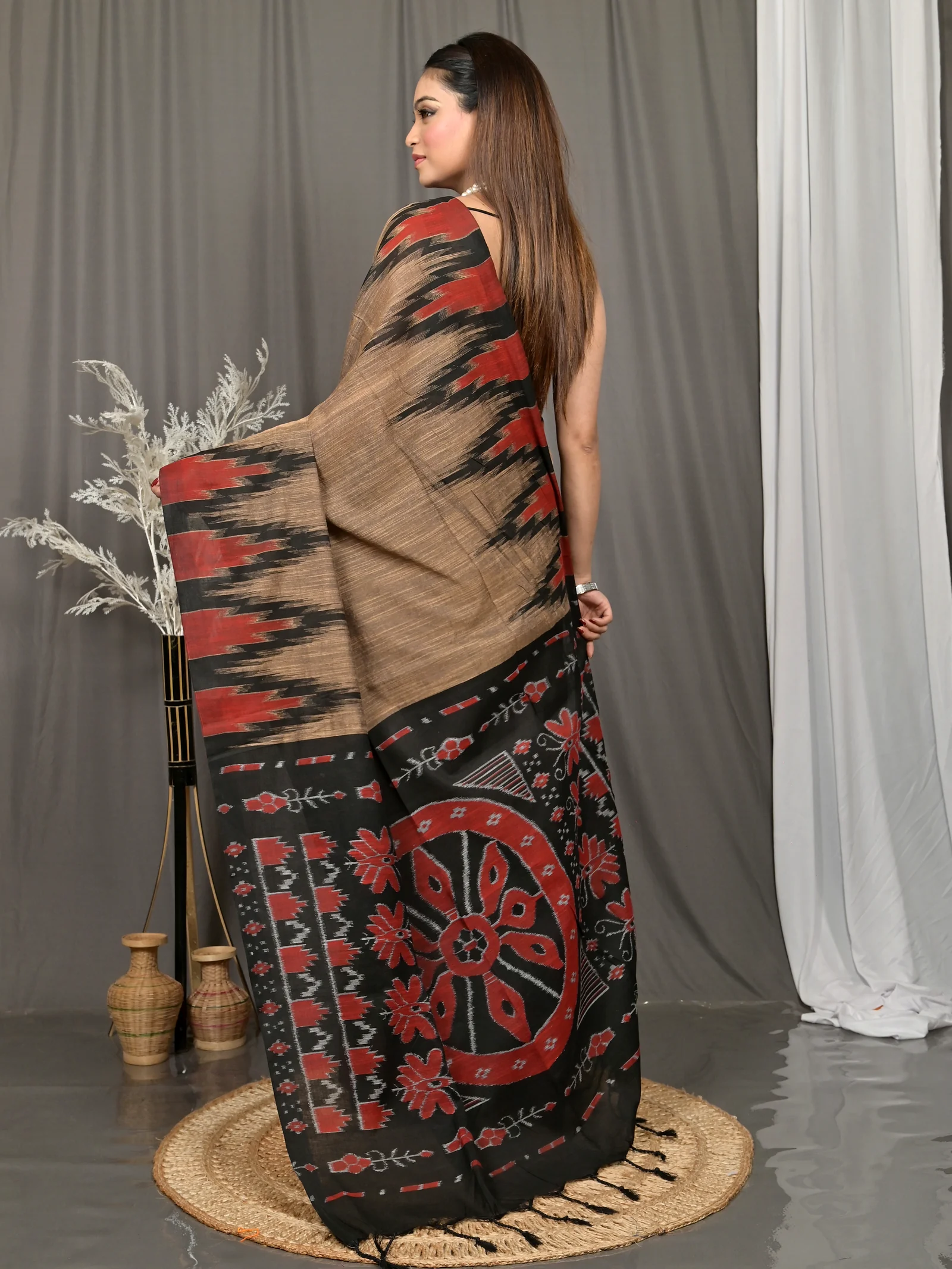 Multi-Coloured Cotton Soupur Kotki Saree  (108)