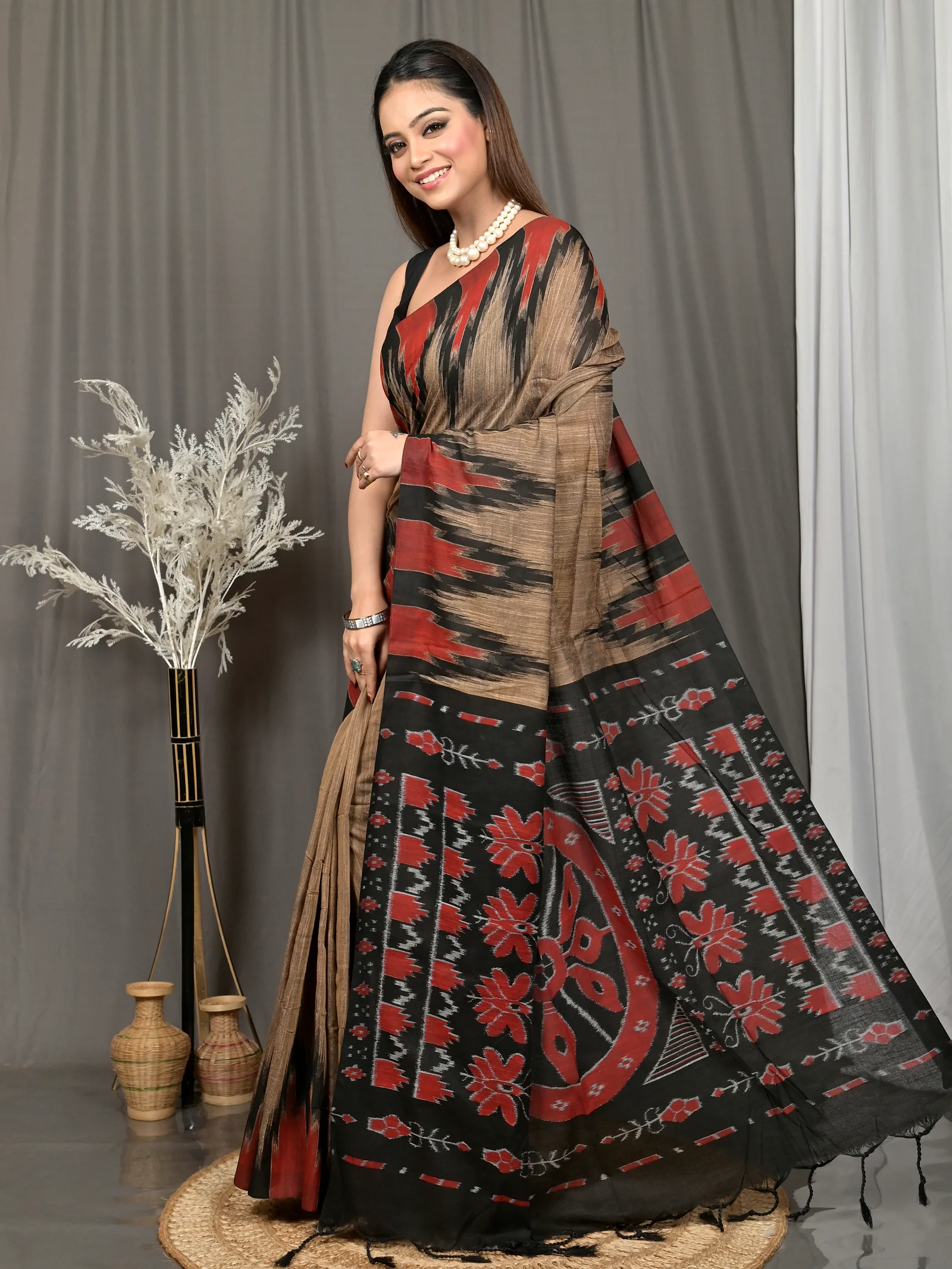 Multi-Coloured Cotton Soupur Kotki Saree  (108)