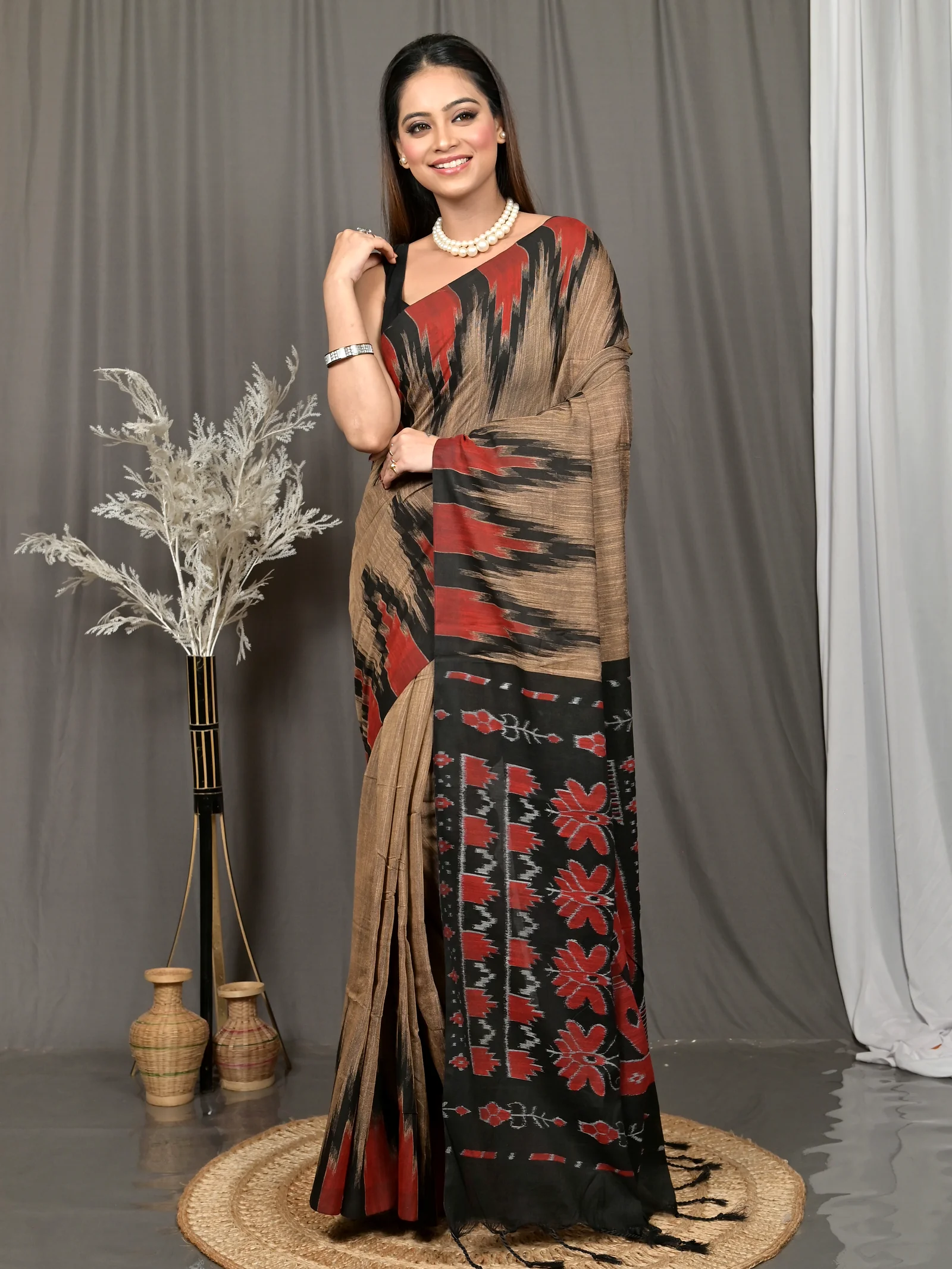 Multi-Coloured Cotton Soupur Kotki Saree  (108)