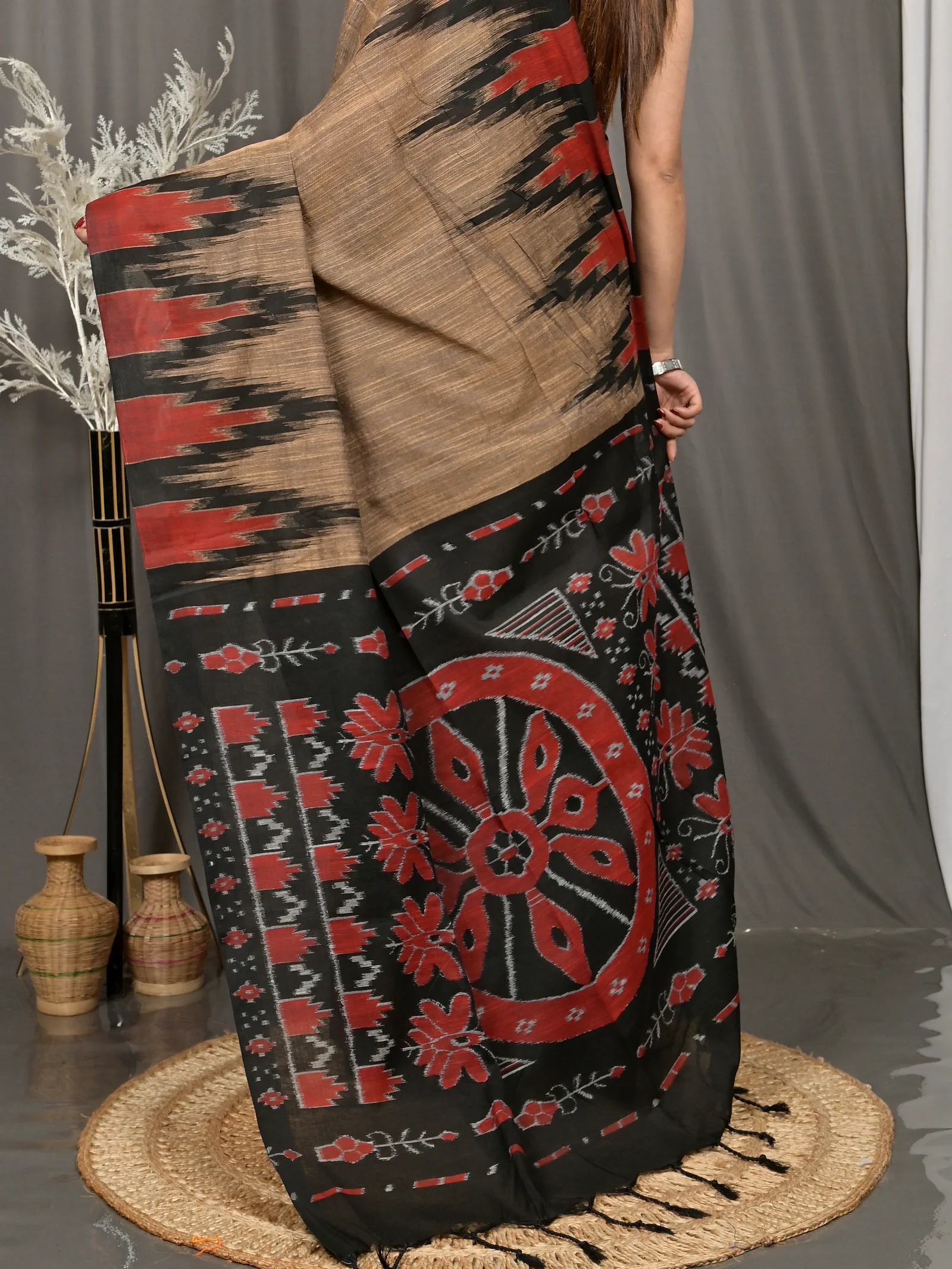 Multi-Coloured Cotton Soupur Kotki Saree  (108)