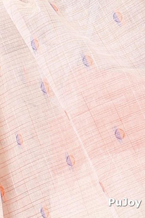 Orange Pure Cotton Ishvari Tant Saree (1080)