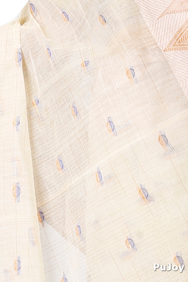 Yellow Pure Cotton Ishvari Tant Saree (1082)