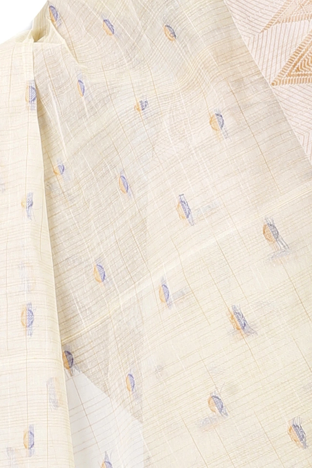 Yellow Pure Cotton Ishvari Tant Saree (1082)
