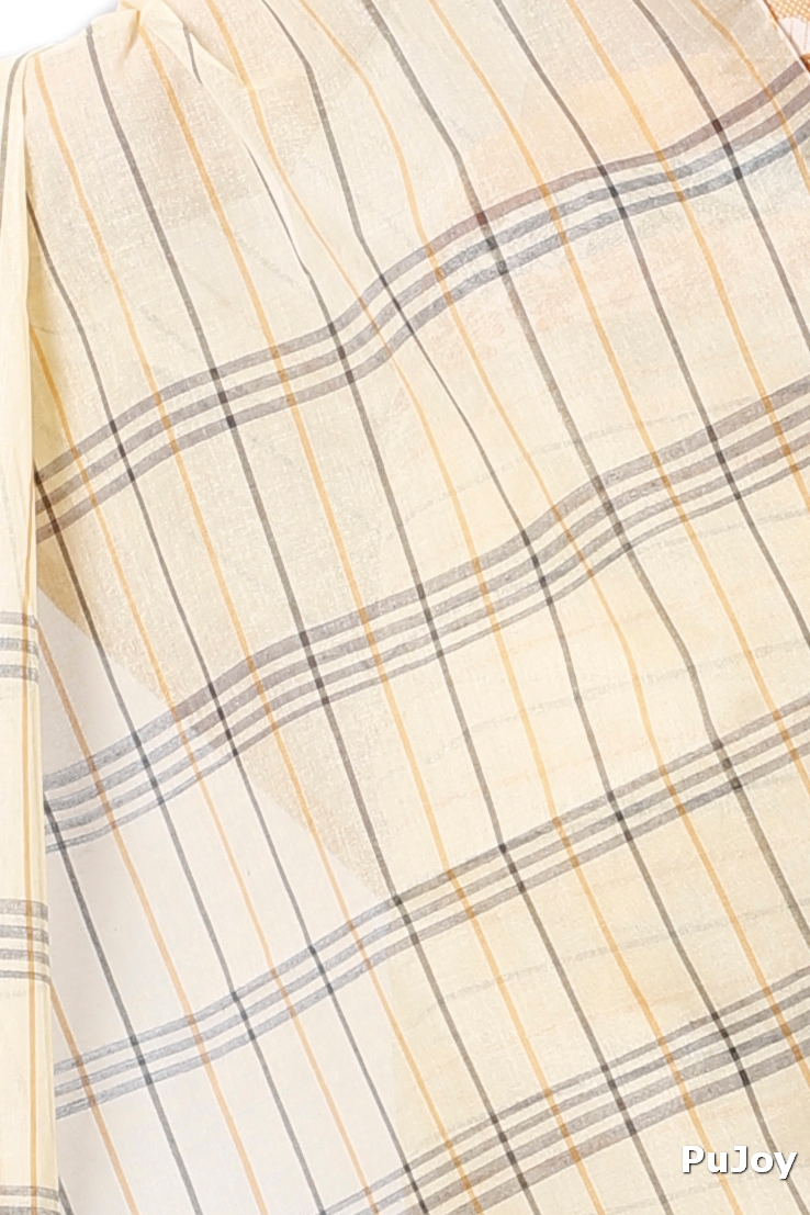 Yellow Pure Cotton Subha Tant Saree (1083)
