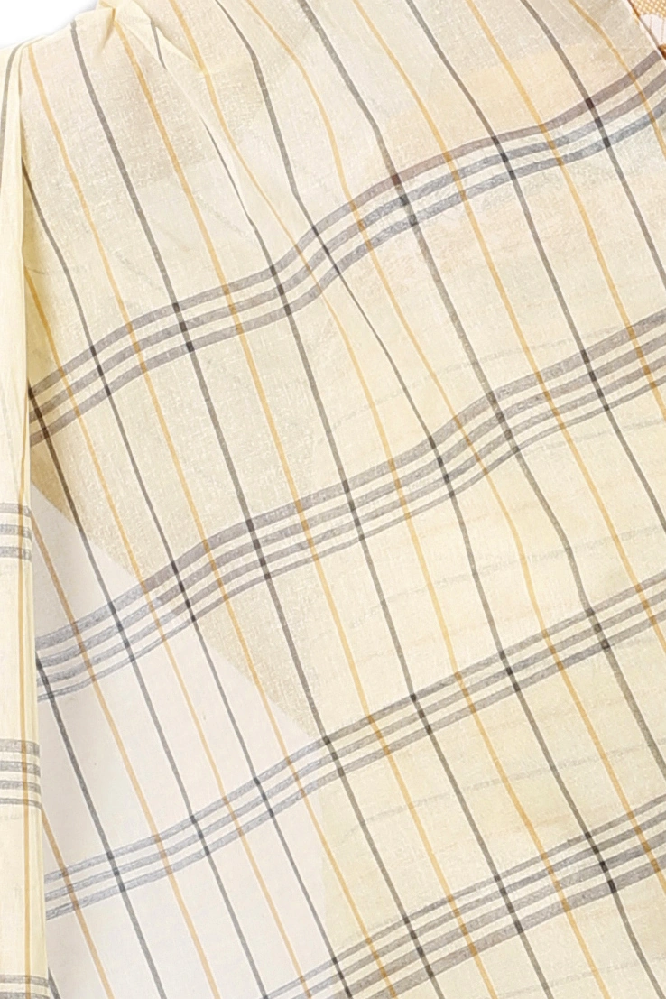 Yellow Pure Cotton Subha Tant Saree (1083)
