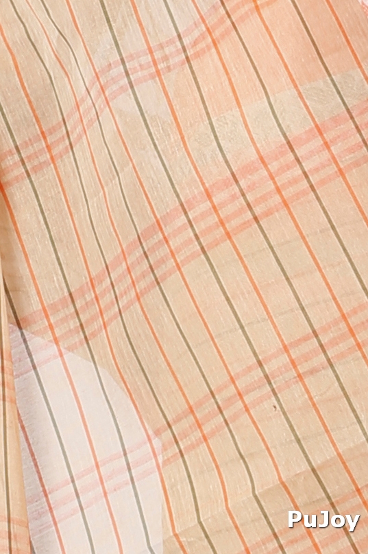 Orange Pure Cotton Subha Tant Saree (1085)