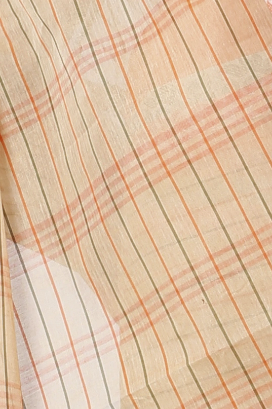 Orange Pure Cotton Subha Tant Saree (1085)