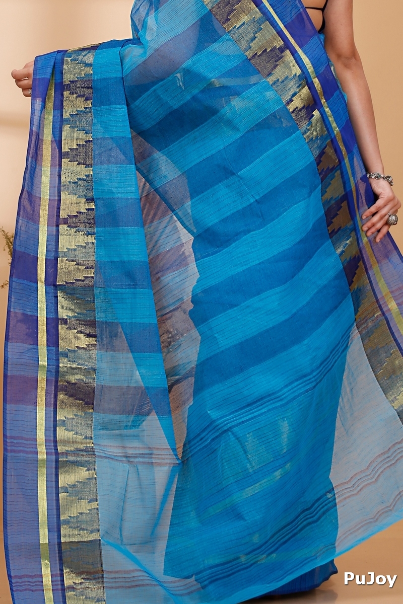 See Green Pure Cotton Vrinda Tant Saree (1091)