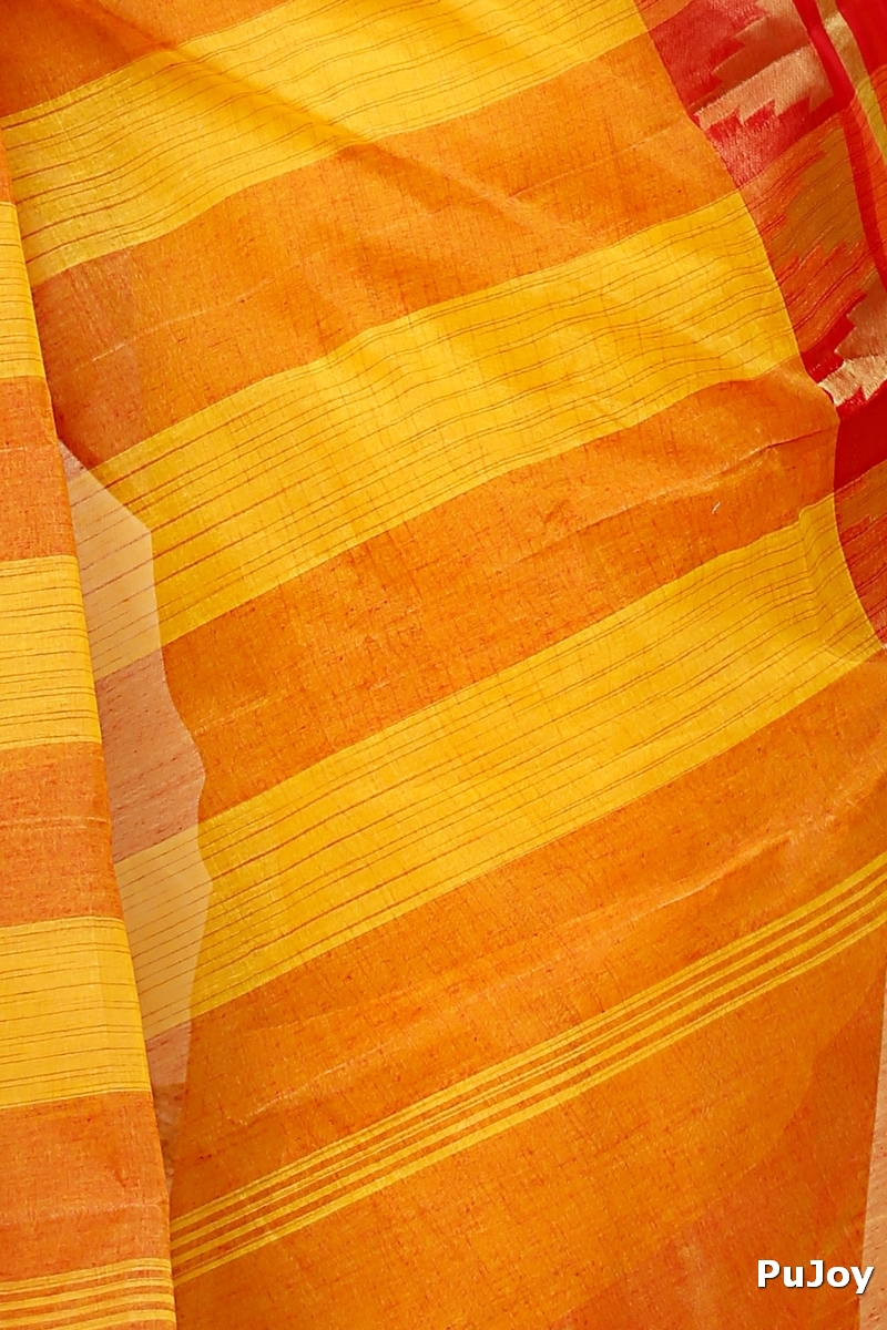 Red Pure Cotton Vrinda Tant Saree (1095)