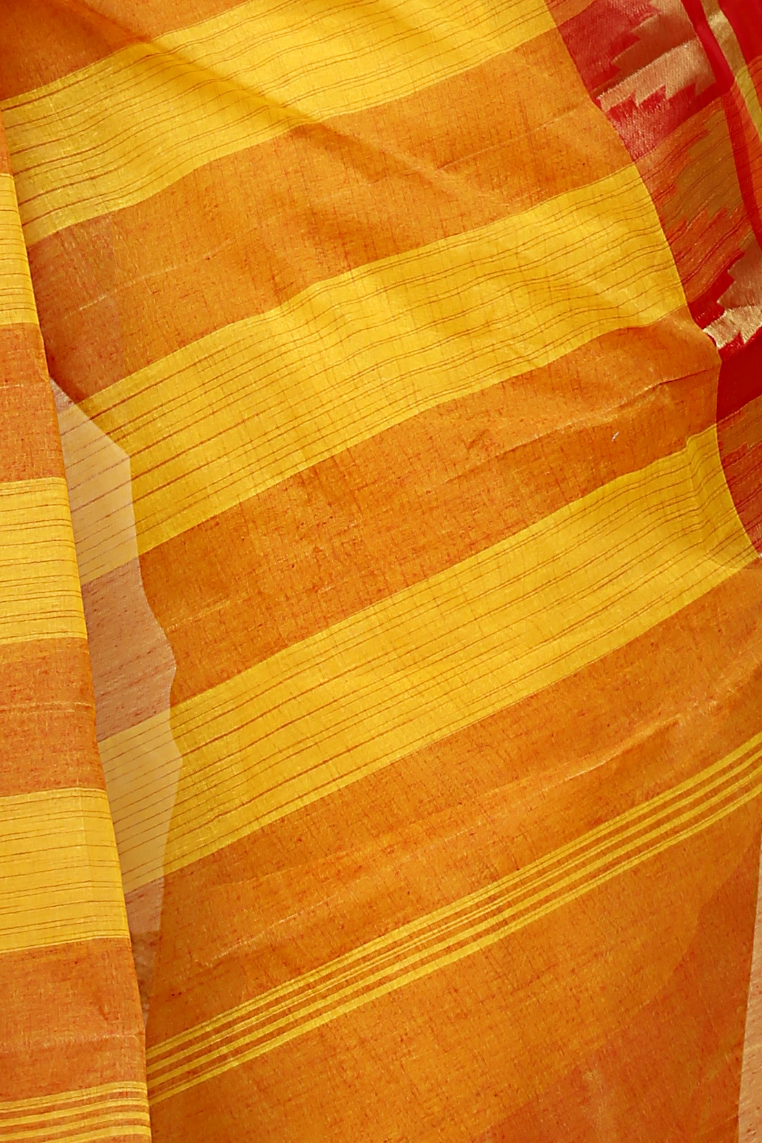 Red Pure Cotton Vrinda Tant Saree (1095)