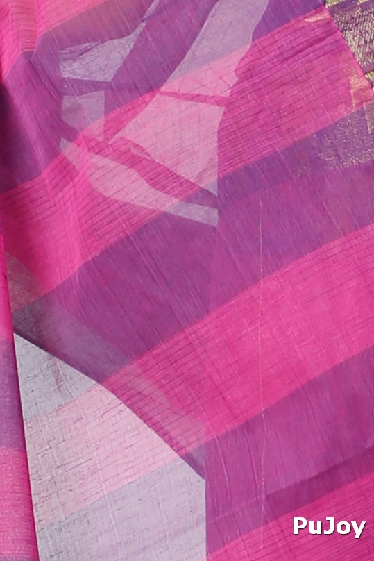 Purple Pure Cotton Vrinda Tant Saree (1097)