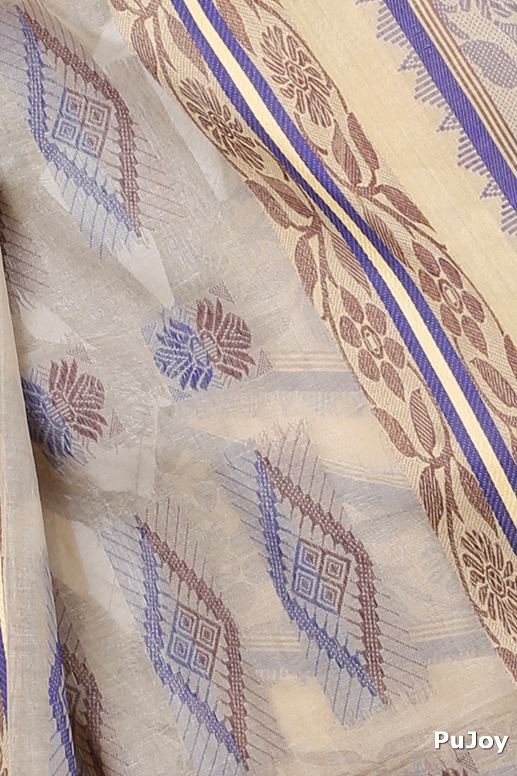 Brown Pure Cotton Sadasob Tant Saree (11)