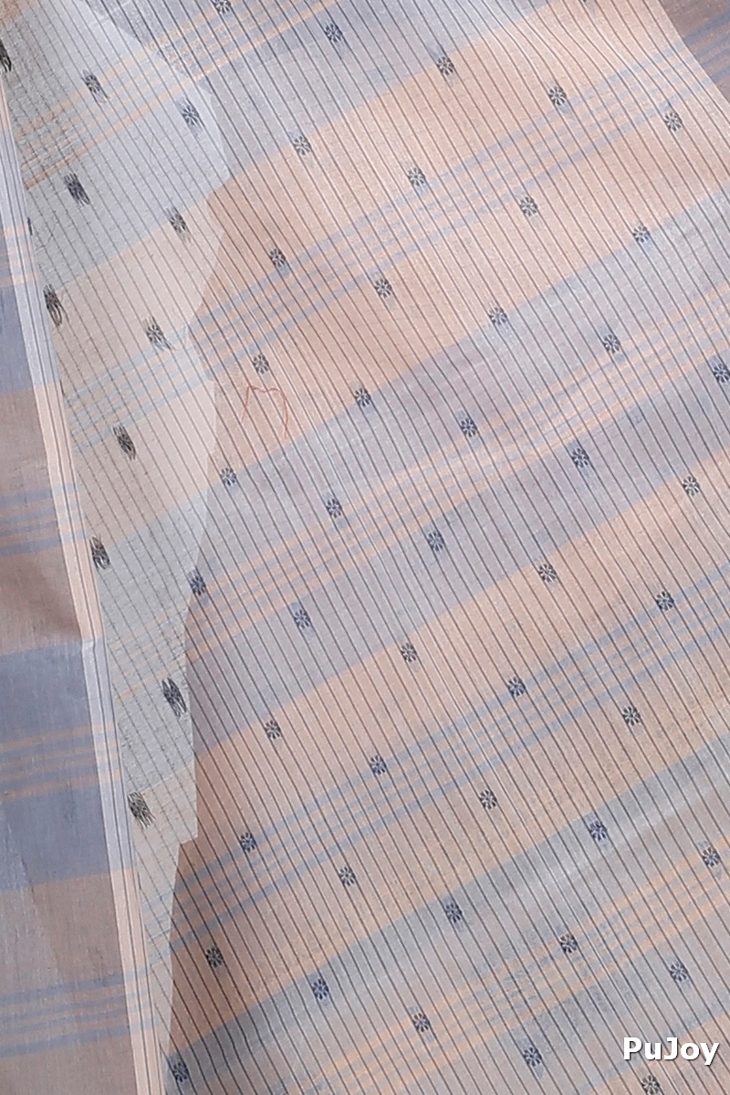 Cream Pure Cotton Uma Tant Saree (1145)