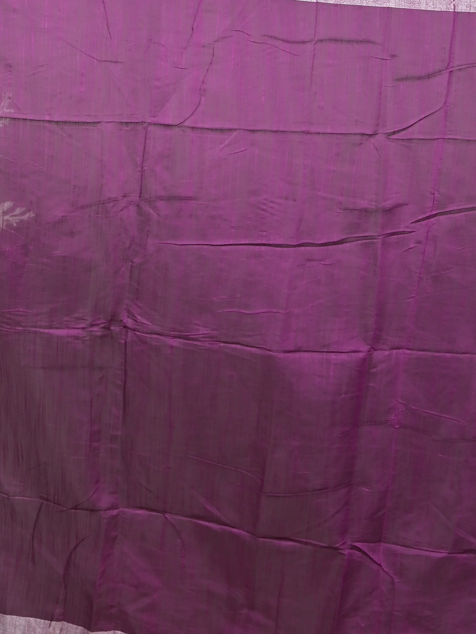 Dark Violet Cotton Souvar Hand Painted Saree  (116)