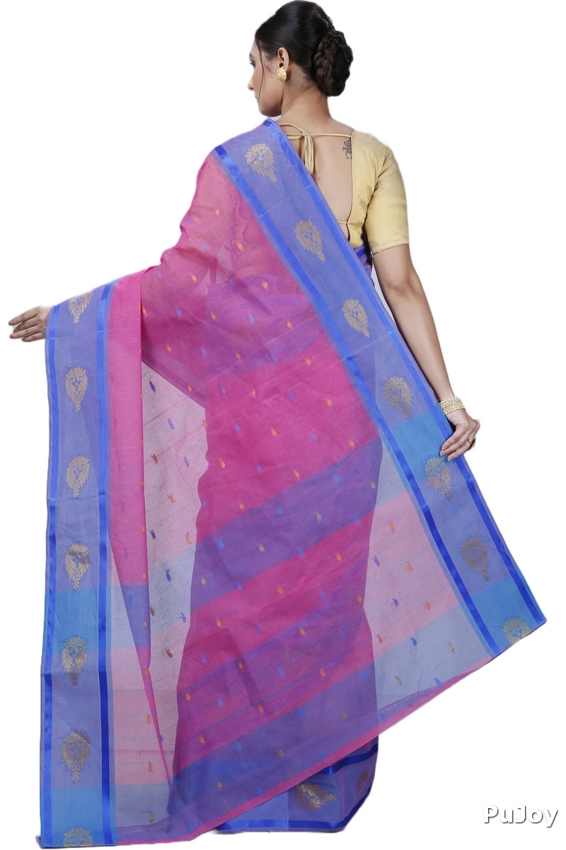 Pink Pure Cotton Upala Tant Saree (1161)