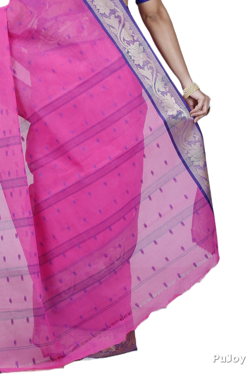 Pink Pure Cotton Unnati Tant Saree (1174)
