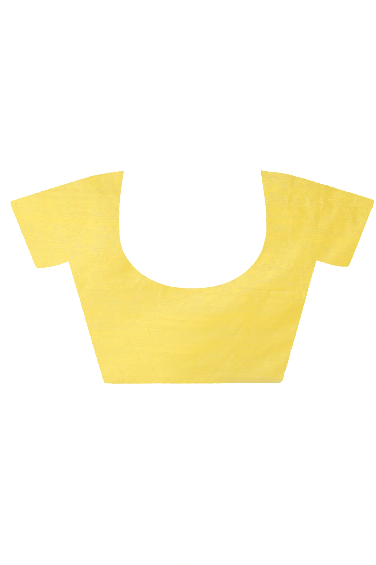 Yellow Blended Cotton Thulasi Hand Loom Saree (1189)