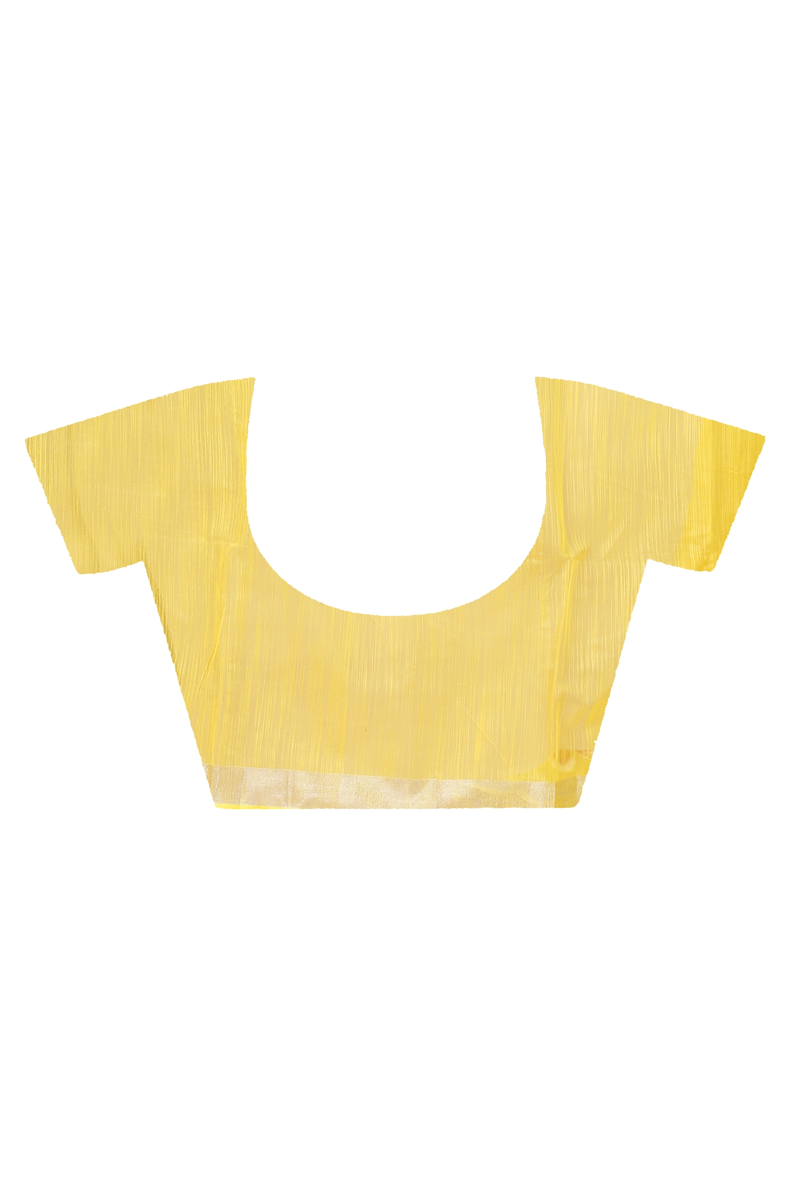 Yellow Blended Cotton Tonika Hand Painted Saree (1219)