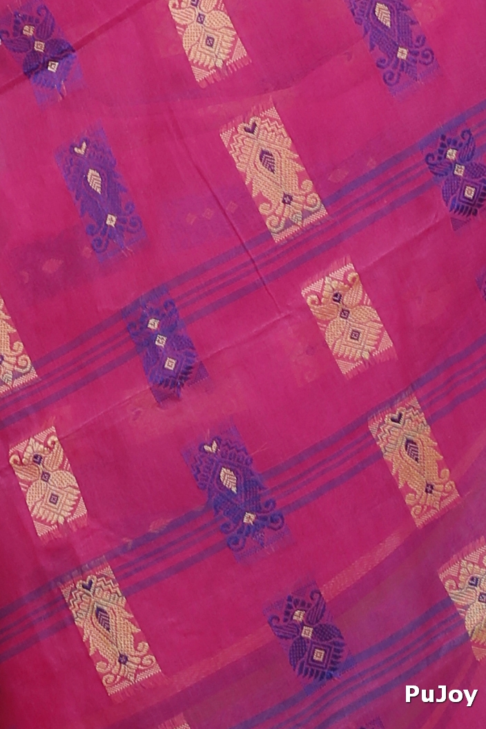Pink Pure Cotton Uditi Tant Saree (1225)