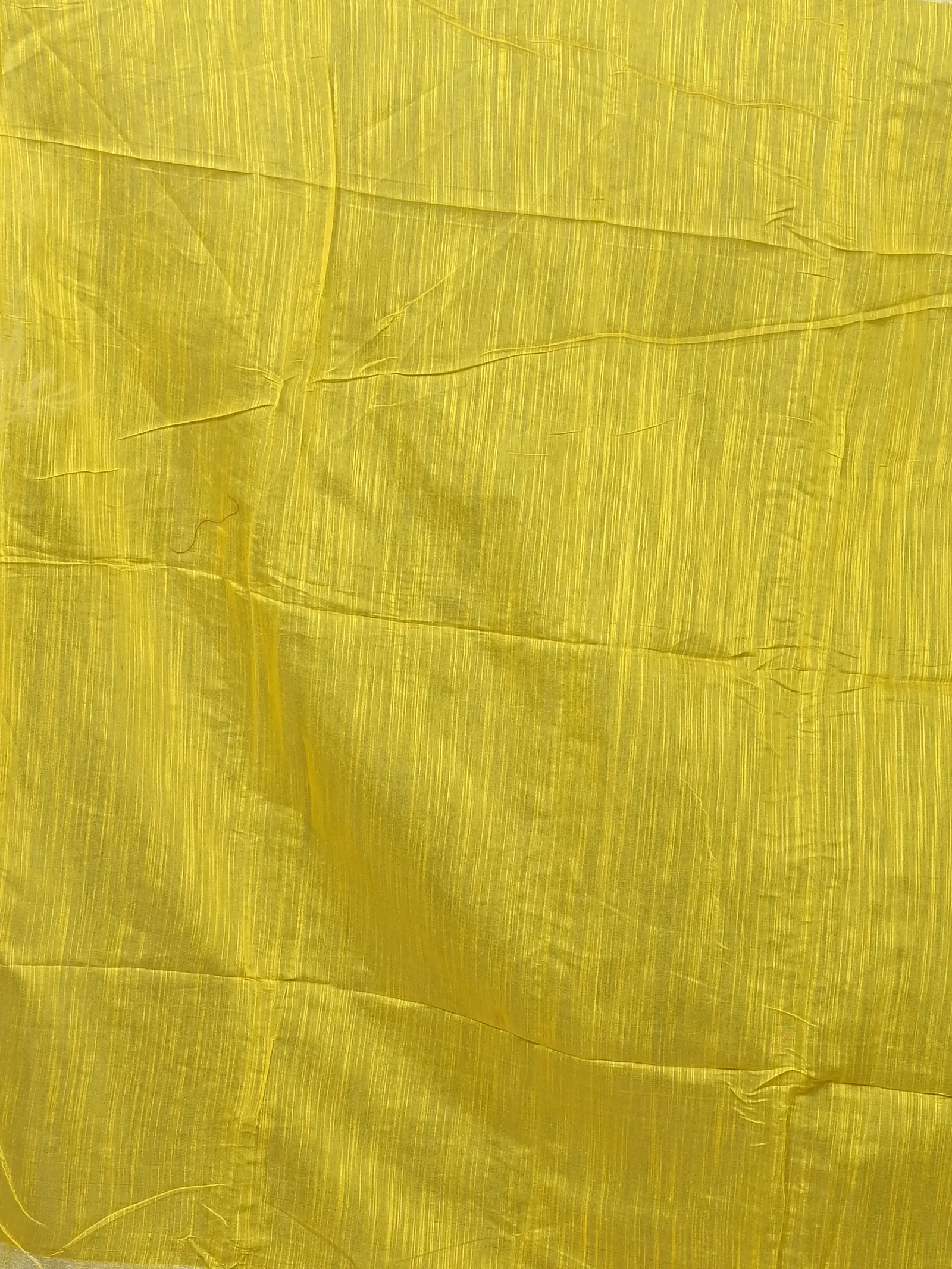 Yellow Cotton Souvar Hand Painted Saree  (123)