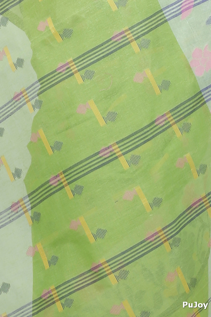 Green Pure Cotton Urva Tant Saree (1231)