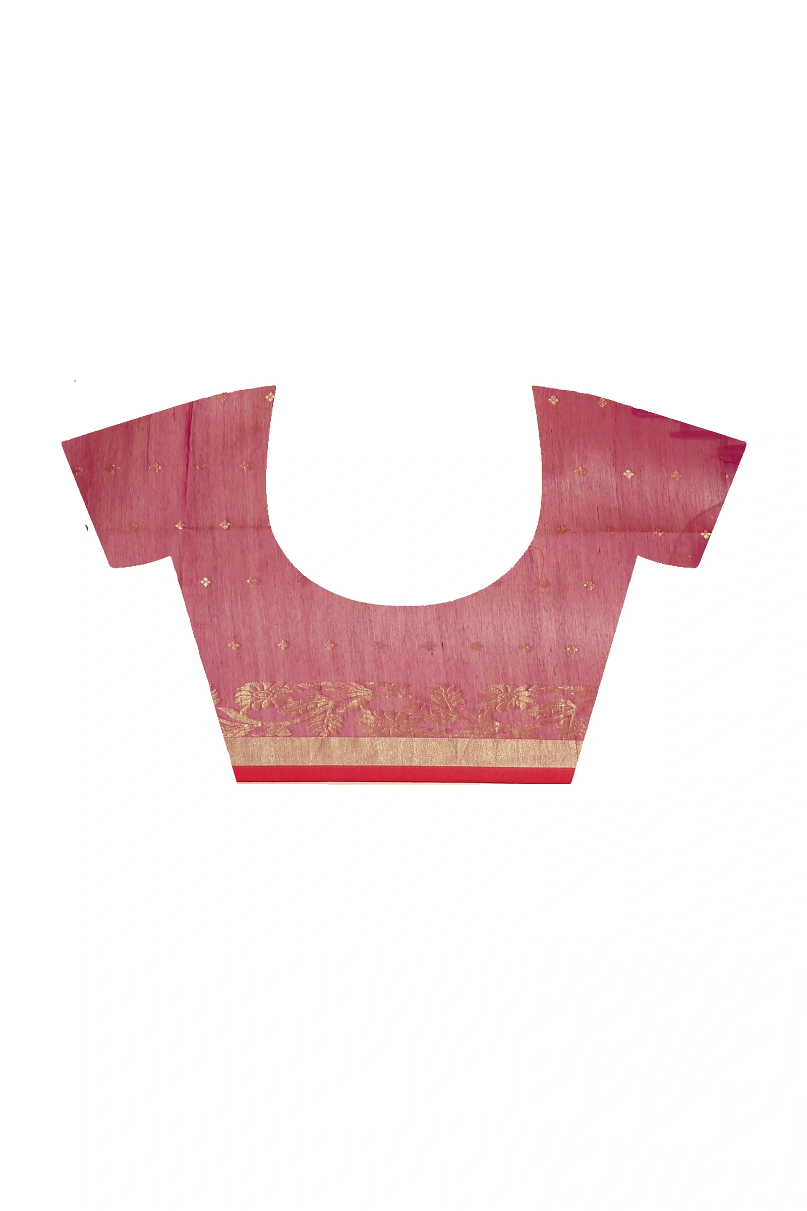 Maroon Blended Cotton Turik Hand Loom Saree (1252)