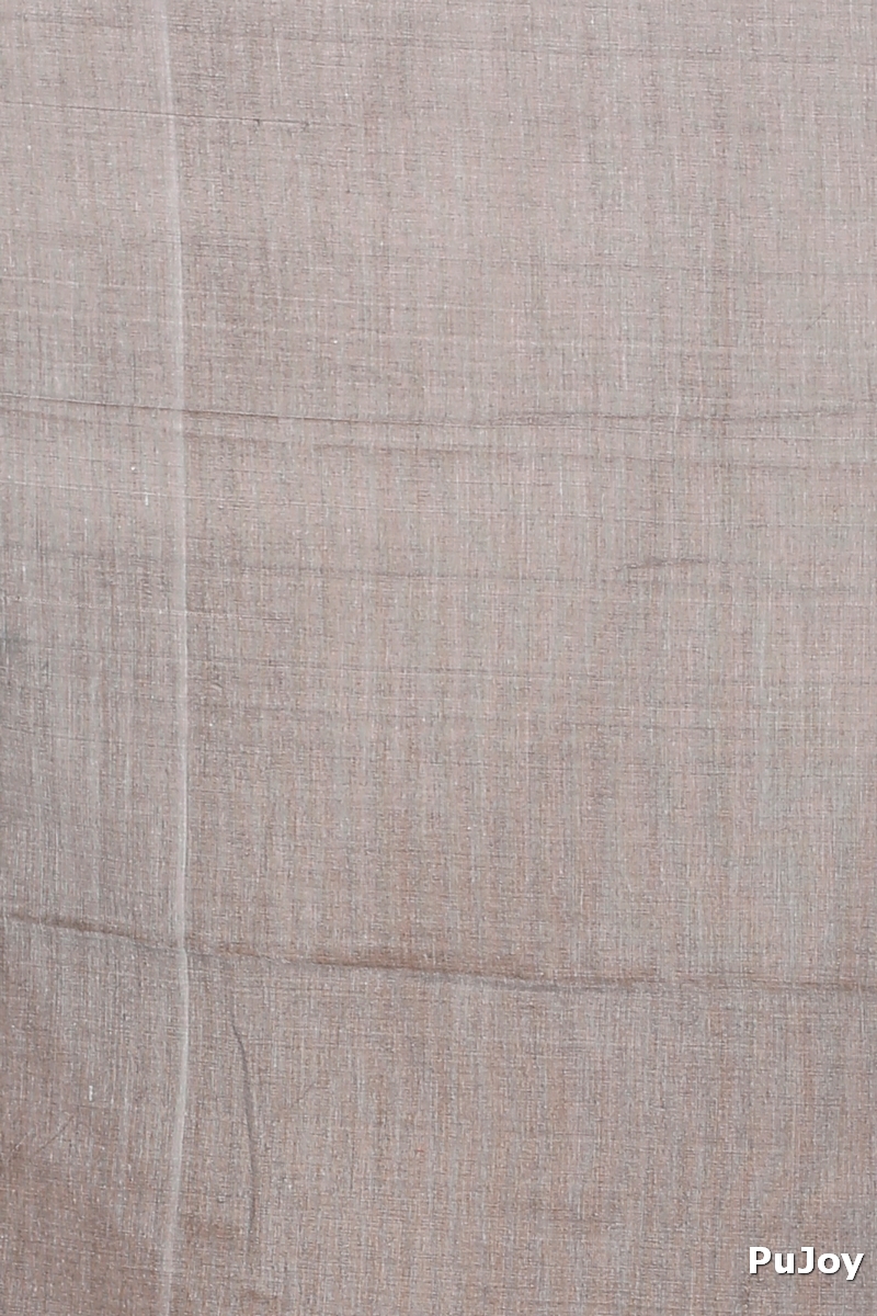 Grey Pure Cotton Tika Applique Saree (1276)