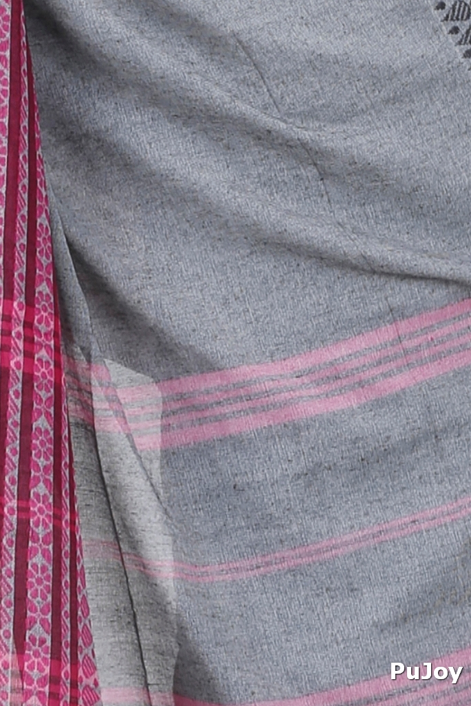 Black Rani Pure Cotton Begompuri_Hand Hand Loom Saree (1288)