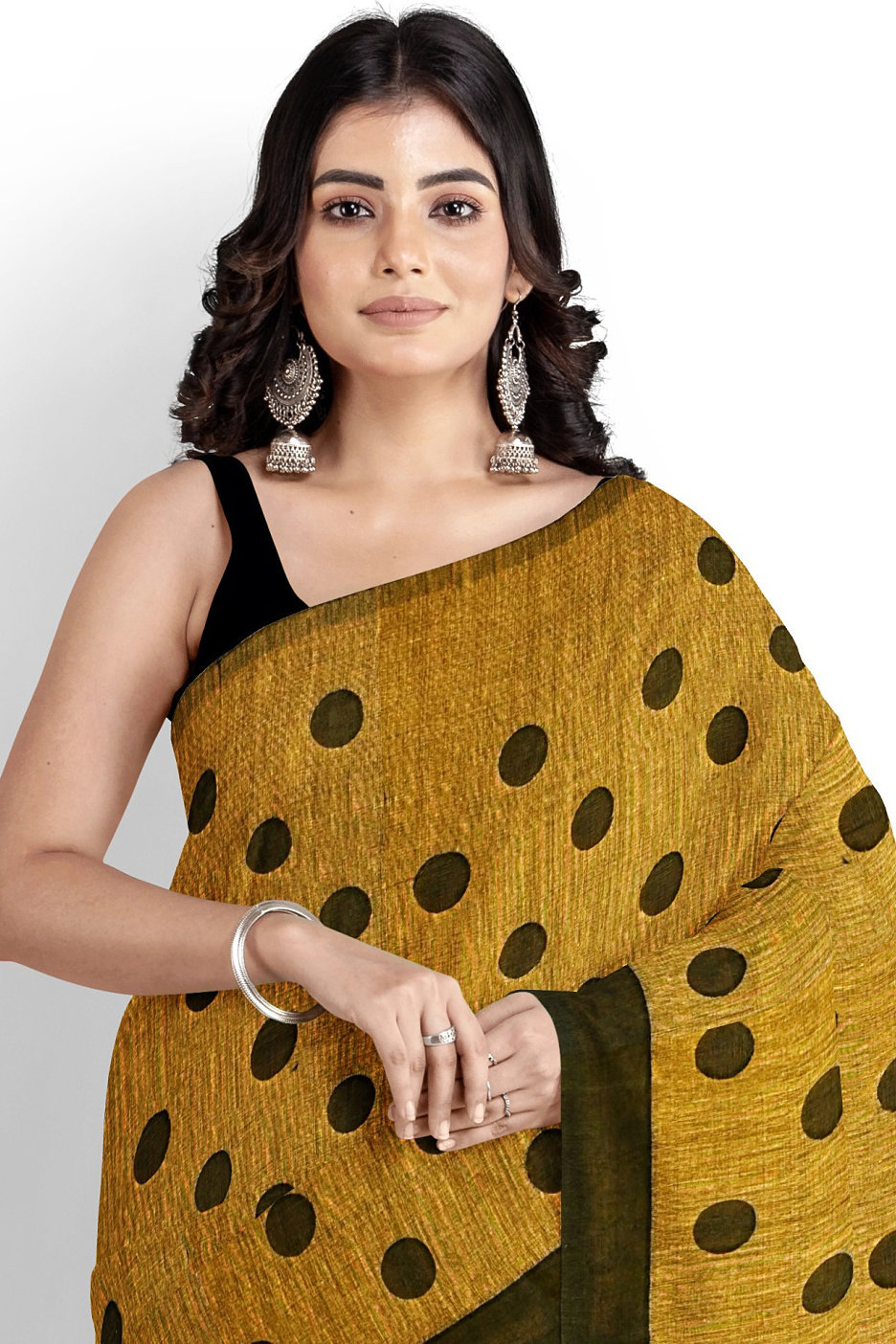 Brown Pure Cotton Tip Hand Loom Saree (1303)