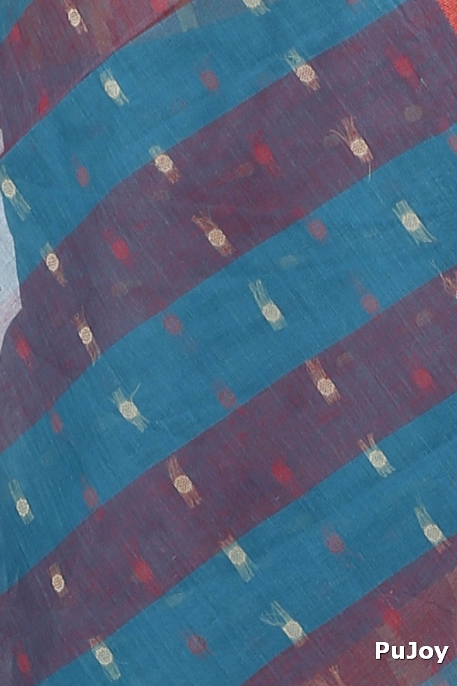 Bottel Green Pure Cotton Jamuna Tant Saree (1310)