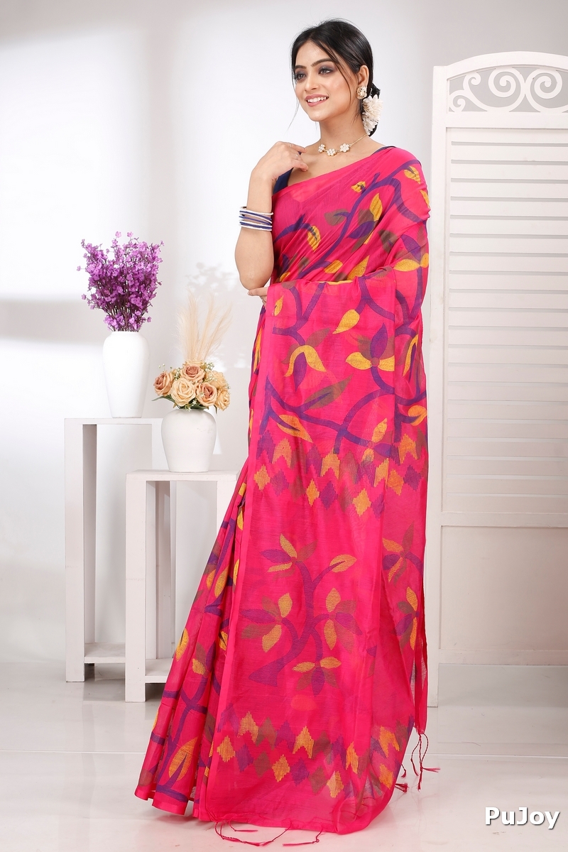 Parpel Cotton Naren Hand Loom Saree (1320)