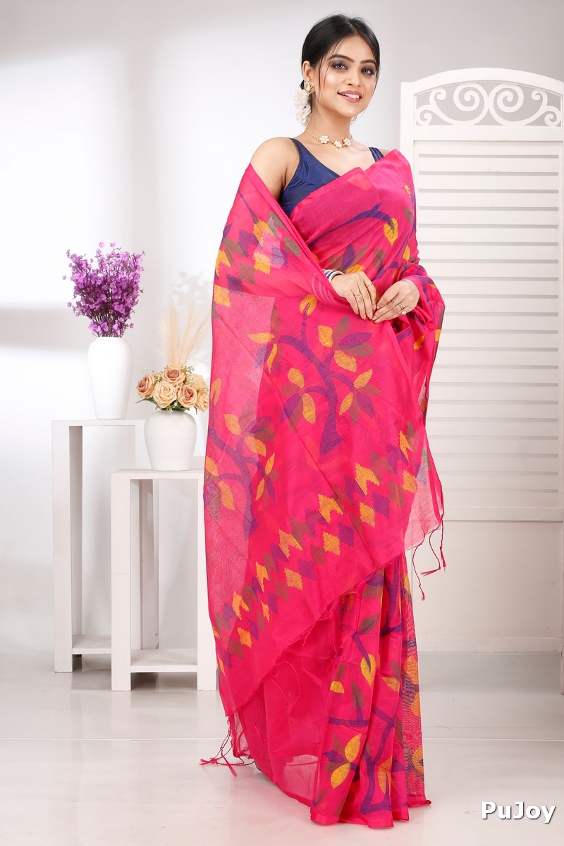 Parpel Cotton Naren Hand Loom Saree (1320)