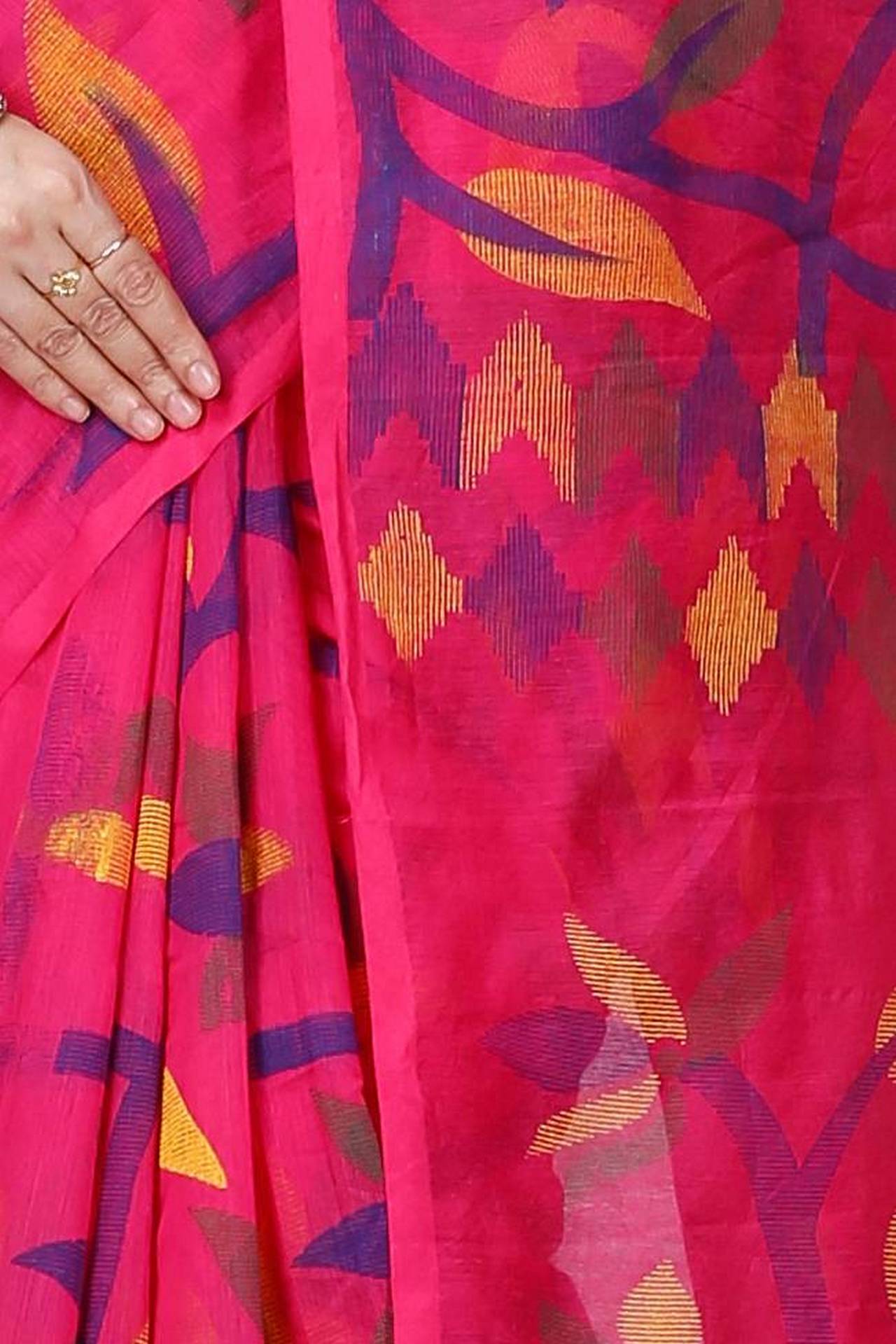 Parpel Cotton Naren Hand Loom Saree (1320)