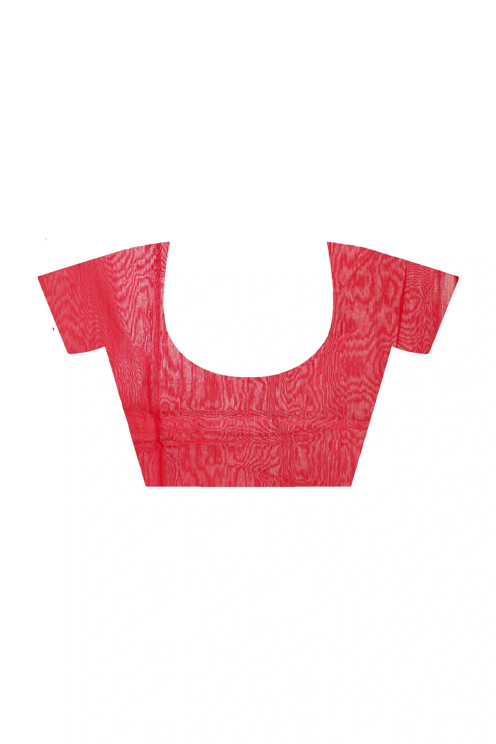 Red Cotton Naren Hand Loom Saree (1321)