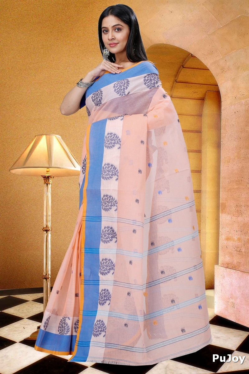 Pitch Pure Cotton Nera Tant Saree (1326)