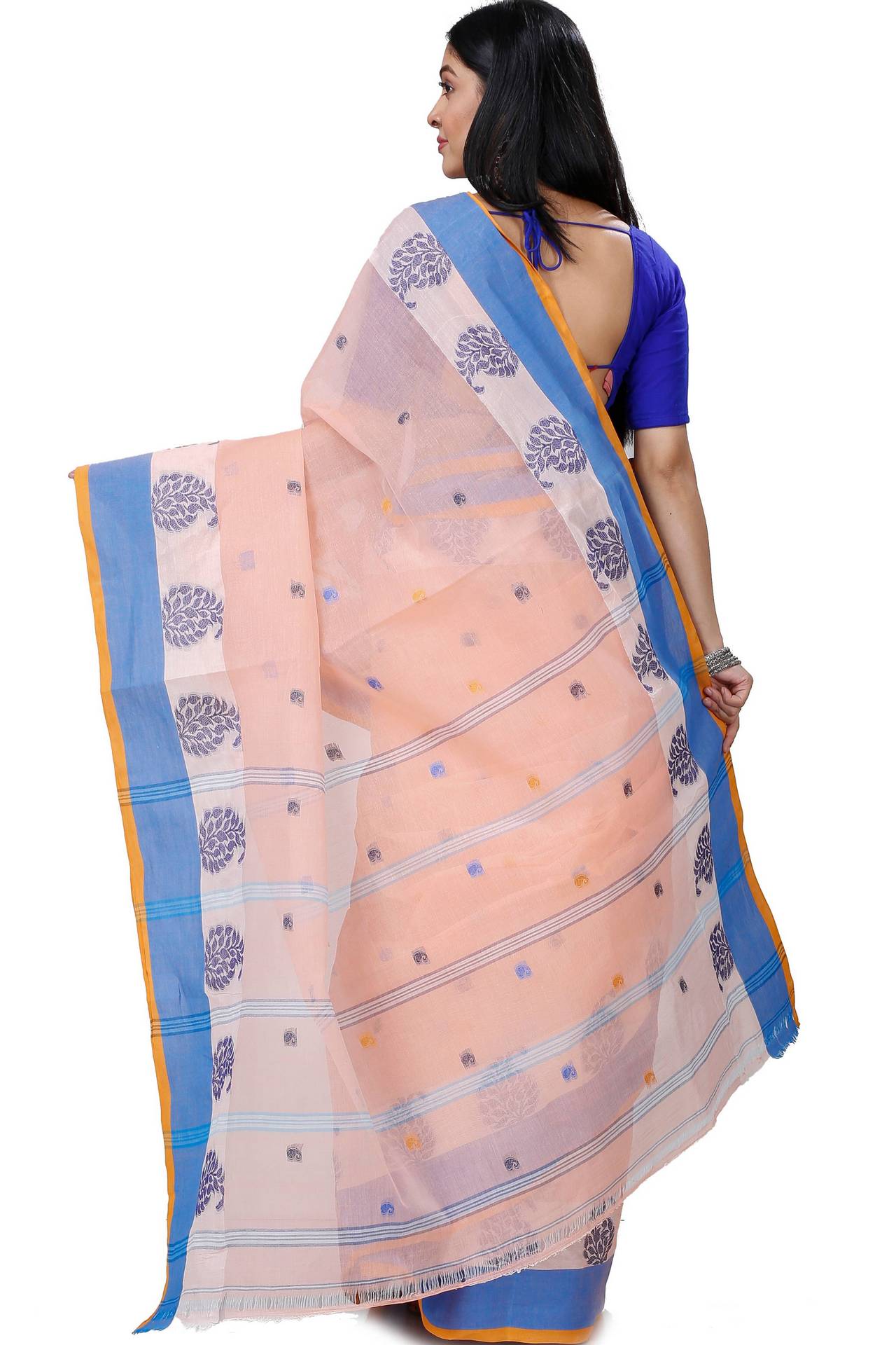 Pitch Pure Cotton Nera Tant Saree (1326)