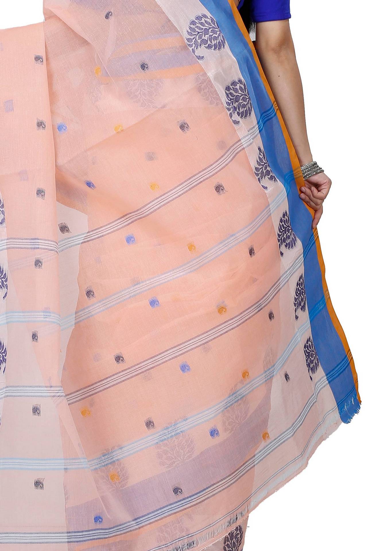 Pitch Pure Cotton Nera Tant Saree (1326)