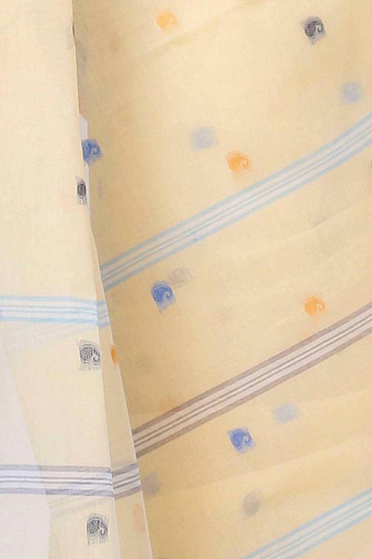 Cream Pure Cotton Nera Tant Saree (1329)